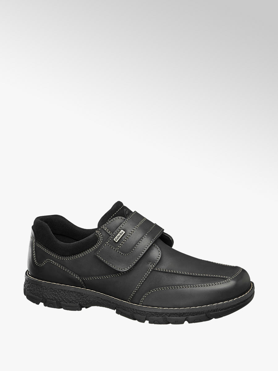 Männer Leder Klettschuhe (extraweit) von Gallus in schwarz Männer Leder Klettschuhe (extraweit) von Gallus in schwarz